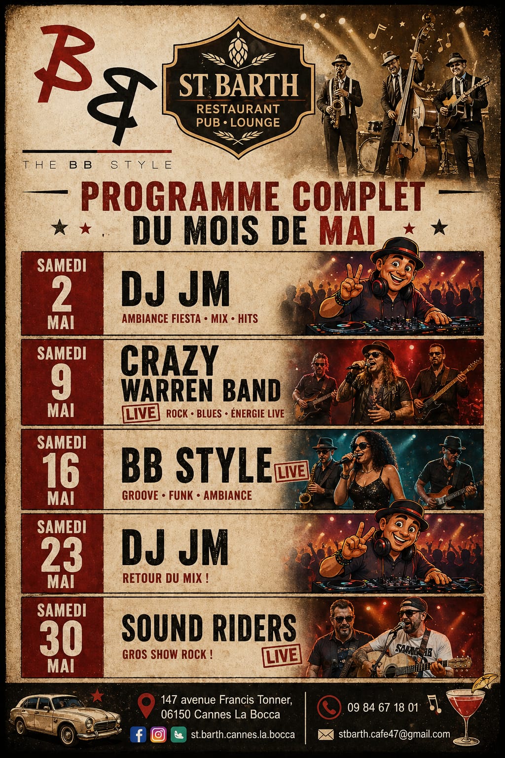 Programme de mai du ST BARTH - affiche 1